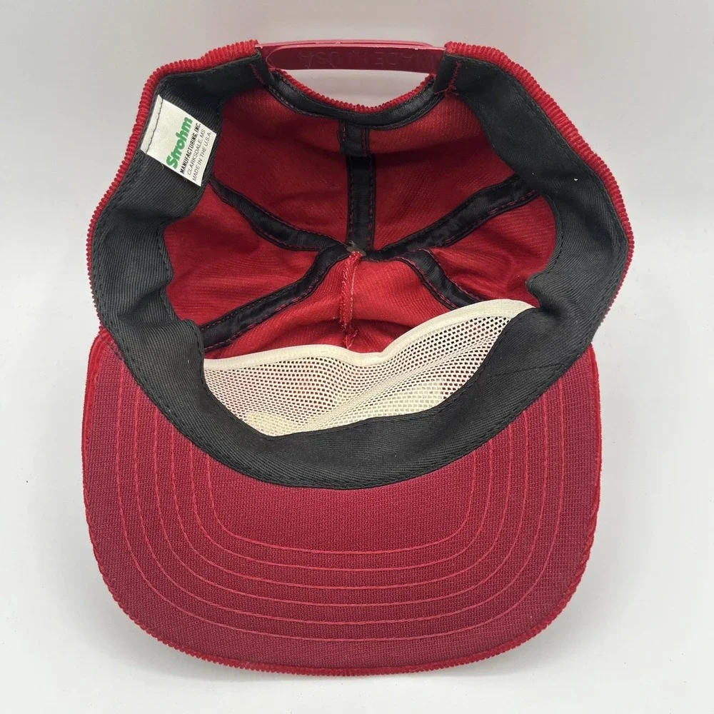 Winston Cup Series Hat Strohm Cap‎ Snap Corduroy Cigarettes USA NASCAR Vintage